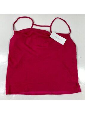 Lush Womens Fuchsia Pink Spaghetti Strap Camisole Tank Top Size Large